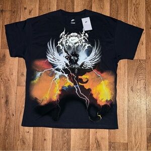 Nike Black Tee with Vibrant Graphic